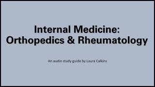 Internal Med Orthopedics Rheumatology EOR Review