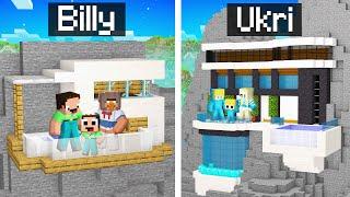 Billys Familie KLEINES vs Ukris Familie RIESIGES Klippenhaus Bau Challenge in Minecraft!