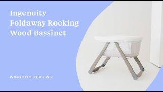 Ingenuity Foldaway Rocking Wood Bassinet: Honest Review + How it Works | Baby Bassinet