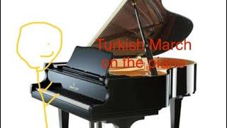 Turkish March on the piano