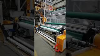 HDPE LDPE open folding single layer film blowing machine
