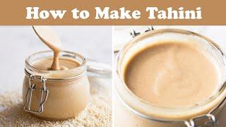 How to Make Tahini at Home | Easy 1-Ingredient Recipe | Oil-Free Tahini