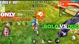 SOLO VS DUO||M82B ONLY HEADSHOT FULL GAMEPLAY ||GAMING BIPUL||GARENA FREE FIRE||