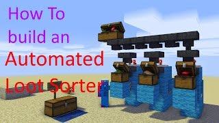 Minecraft - How to make an automatic Item Sorter (No Mods)