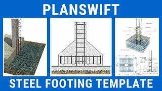 PlanSwift Template | Footing | Steel Reinforcement Calculation | Part & Assemblies | Level 2