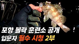 입문자 볼락훈련소! 던지면 나온다!ㅣ 포항 볼락 루어 채비 낚시 방법 액션 포인트 추천까지!