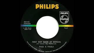 1963 Paul And Paula - First Day Back At School