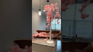 4 Feet Tall Dropping Artificial Cherry Blossom Tree Unboxing