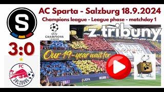 AC Sparta Prague - Salzburg 3:0 (2:0) - 18.9.2024 #goals Kairinen, #olatunji ,Laci #sparta #salzburg