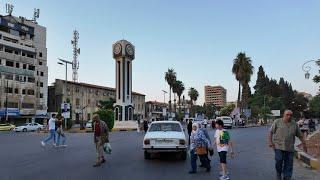 Homs City (Syria), Sunset Walk, 4k | حمص, جولة مسائية