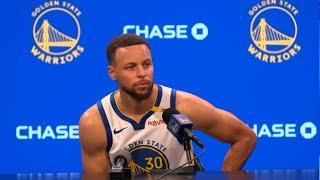 Golden State Warriors Media Day | Stephen Curry talks Olympics, Klay Thompson and more