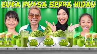 BERBUKA PUASA MAKAN DAN MINUM SERBA HIJAU!!