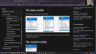 ASP.NET Core - Razor Pages with Entity Framework Core Part 1a - Microsoft Tutorial - Summer 2024