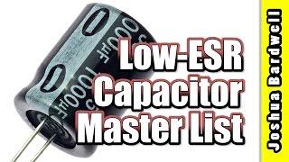 Ultimate Low-ESR Capacitor Shopping List