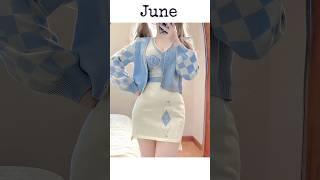 choose your birthday month and see your birthday dress (korean addition) #shorts