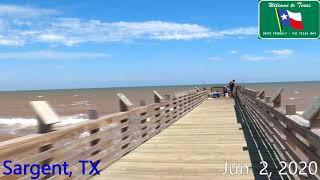 Tour Of Public Fishing Pier Sargent, TX