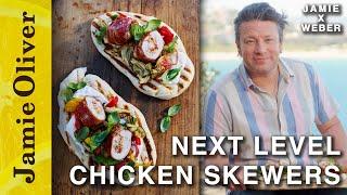 Jamie's Next-Level Chicken Skewers and Flatbreads | Jamie x Weber