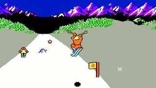 Slalom (NES) Playthrough - NintendoComplete