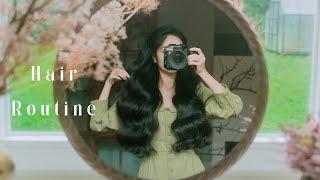 #169 Hair care routine for long, healthy & shiny hair | Cheap and effective | 3 easy hairstyles..