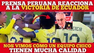 Prensa Peruana Reacciona A la Victoria de la Selección De Ecuador  vs Peru