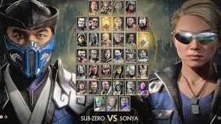 Mortal Kombat 11 | SUB-ZERO vs SONYA GAMEPLAY