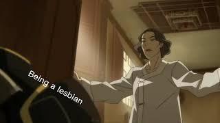 » lin beifong checking her closet — lesbian