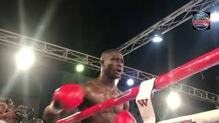 Idowu Rasheed KNOCKOUT Bastie Samir in round 2... #Boxing #fightgistmedia #boxingvideos #boxingnews