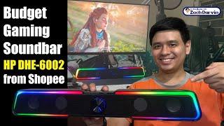 Budget Gaming Soundbar Speaker HP DHE-6002 from Shopee! Philippines