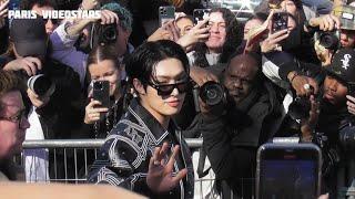 Mingi 민기 ATEEZ arrival @ Paris Fashion Week 6 march 2025 show Off-White