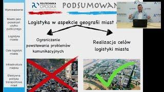 Wykład otwarty - dr inż. Dariusz Masłowski: Logistyka w aspekcie geografii miast