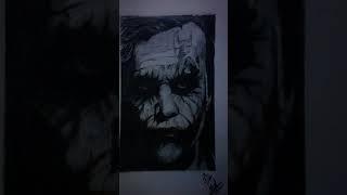 Sketch of joker | Heath ledger