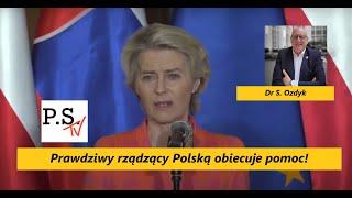 Wizyta Von Der Leyen na zalanych terenach! Prawdziwy rządzący Polską obiecuje pomoc! Dr S. Ozdyk