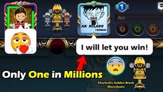 Only ONE out of Million players can DO THIS  Sherlock's Cup Showdown - 8 ball pool GamingWithK