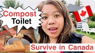 COMPOSTING TOILET in CANADA | SIMPLE life in a FARM | sarah buyucan