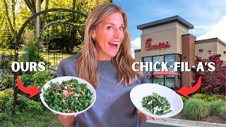 Chick-fil-A Kale Salad Made Faster, Better, and Cheaper at Home from the Garden