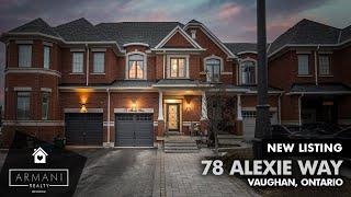 SOLD! freehold townhouse at 78 Alexie Way in Vaughan!