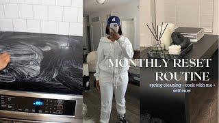 April Monthly Reset | Apartment Spring Cleaning + Cook With Me + Self Care