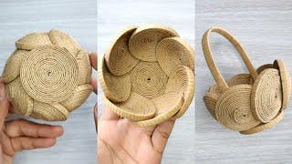 UNIQUE BASKET MADE OF CARDBOARD | DIY Cardboard Recycle | Handmade Craft | Arts & Craft