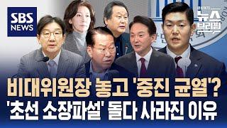 국민의힘, 비대위원장 놓고 '중진 균열'?…'초선 소장파설' 돌다 사라진 이유 / SBS / 편상욱의 뉴스브리핑