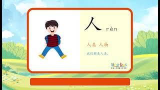 来sino-bus学中文，今天话题 象形文字“人”