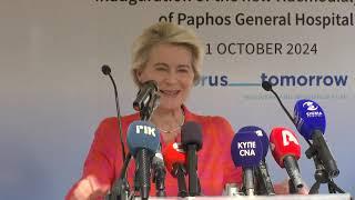 President Ursula von der LEYEN meets with the President of Cyprus Nikos CHRISTODOULIDES