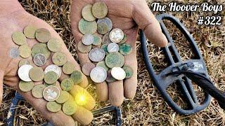 OMG!! METAL DETCTING OLD GENERAL STORE LOADED WITH COINS