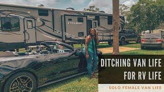 Solo Female Ditches Van Life for RV Life Vlog