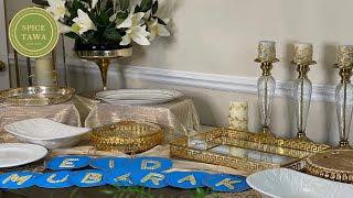 Eid Inspired Buffet Table | Dining Table for Eid / Eid decor ideas