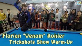 Florian "Venom" Kohler at GBE2017 - Day 1 - Warm-Up for the Trickshot Show in Guangzhou China