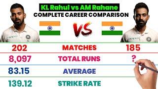 Ajinkya Rahane vs KL Rahul | Overall International Career Comparison | Stats, Runs, Averages & More