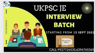 UKPSC-JE INTERVIEW BATCH | MOST EXPECTED QUESTION FOR INTERVIEW