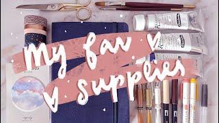 my favorite supplies for bullet journaling | bullet journal essentials 