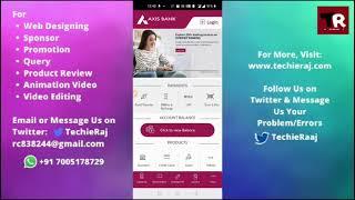 Fix Axis Bank Mobile App Login Problem Solved