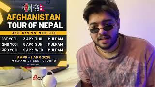 Nepal Vs Afghanistan Series Before U19 Worldcup Qualifier 